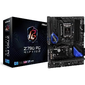Материнская плата Asrock Z790 PG RIPTIDE, Socket 1700, Intel®Z790, 4xDDR5-4800, HDMI+DP, 2xPCI-Ex16, 1xPCI-Ex1, 8xSATA3(RAID 0/1/5/10), 5xM.2, 8 Ch Audio, 1x2.5GLan, (2+4)xUSB2.0, (6+2)xUSB3.2, (1+1)xUSB3.2 Type-C™, ATX, RTL {}