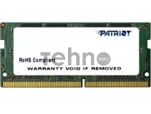 Модуль памяти Patriot SO-DIMM DDR4 8Gb 2133MHz PC4-17000 Patriot PSD48G213381S RTL CL15  260-pin 1.2В