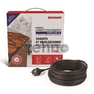 Греющий саморегулирующийся  кабель POWER Line 30SRL-2CR 4M (4м/120Вт) REXANT