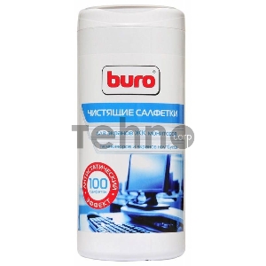 Салфетки Buro BU-Ascreen для экранов мониторов/плазменных/ЖК телевизоров/ноутбуков туба 100шт влажных