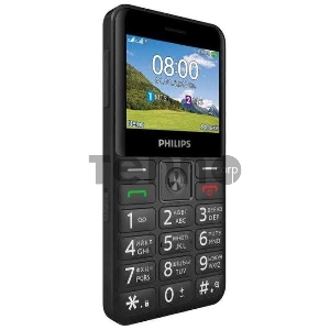 Мобильный телефон Philips E207 Xenium черный моноблок 2.31 240x320 Nucleus 0.08Mpix GSM900/1800 FM