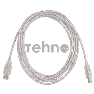 Кабель USB2.0 Buro USB2.0-AM/BM-3-TRANS USB A (m)/USB B (m) 3м Кабель USB2.0 Buro USB2.0-AM/BM-3-TRANS USB A (m)/USB B (m) 3м