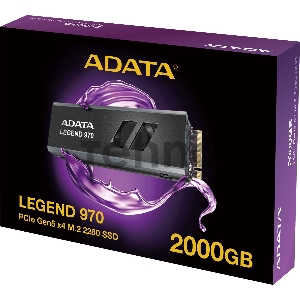 Накопитель SSD A-Data PCI-E 5.0 x4 2TB SLEG-970-2000GCI Legend 970 M.2 2280