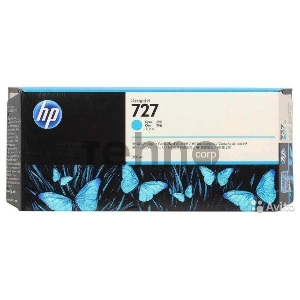 Картридж струйный HP 727 F9J76A голубой для HP DJ T1500/T1530/T2500/T2530/T920/T930 (300мл)