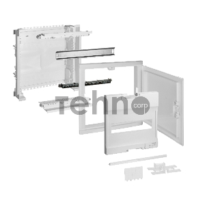 Шкаф встр.д/авт.1х12+2М бел