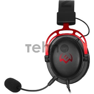 Игровые наушники SVEN AP-G1000MV с микрофоном черно-красные (mini jack O 3,5 мм (4 pin), 50 мм)