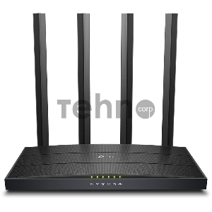 Роутер беспроводной TP-Link Archer C6U AC1200 10/100/1000BASE-TX/4G ready черный