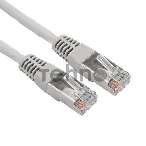 Патч-корд F/UTP REXANT категория 6, RJ45-RJ45, экранированный, 26AWG, LSZH, серый, 0.5 м