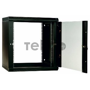 Шкаф настенный ЦМО ШРН-Э-12.500 12U 600x520мм пер.дв.стекл несъемные бок.пан. серый