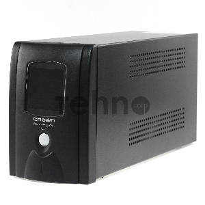 Источник бесперебойного питания CROWN Line Intractive CMU-650EURO LCD USB 650VA\360W, корпус металл, 1x12V/7AH, розетки 2*EURO+3*IEC, трансформатор AVR 140-290V, LCD-дисплей, съёмный кабель 1.2 м, порт RJ11/45, порт USB, защита: от перегрузки, от КЗ, от с