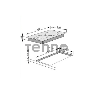 Варочная поверхность Hansa BHCS38120030 черный