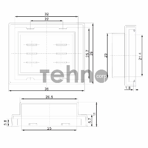 Влагозащитный колпачок для клавишных выключателей  REXANT