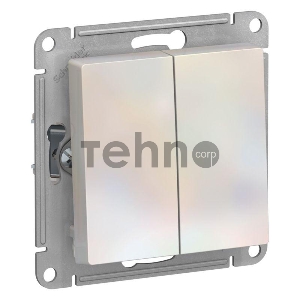 Механизм переключателя проходного 2-кл. СП AtlasDesign 10А IP20 (сх. 6/2) 10AX жемчуж.