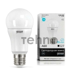 Светодиодная лампа GAUSS 23222 LED Elementary A60 12W E27 1150lm 4100K 1/10/50 0