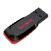 Флеш Диск Sandisk 64Gb Cruzer Blade SDCZ50-064G-B35 USB2.0 черный/красный, фото 1