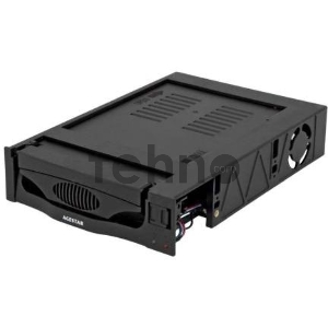 Сменный бокс для HDD AgeStar SR3P-SW-2F SATA пластик черный 3.5