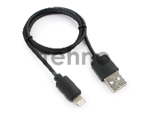 Кабель USB Гарнизон GCC-USB2-AP2-0.5M AM/Lightning, для iPhone5/6/7, IPod, IPad, 0.5м, черный, пакет