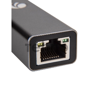 Кабель-переходник USB 3.0 (Am) --> LAN RJ-45 Ethernet 1000 Mbps, Aluminum Shell, VCOM <DU312M>