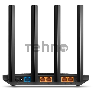 Роутер беспроводной TP-Link Archer C6U AC1200 10/100/1000BASE-TX/4G ready черный