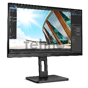 Монитор 23.8 AOC Q24P2Q Black с поворотом экрана (IPS, 2560x1440, 75Hz, 4 ms, 178°/178°, 250 cd/m, 50M:1, +HDMI, +Displ