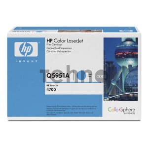 Тонер-картридж HP Q5951A голубой для Color LaserJet 4700 10000стр.