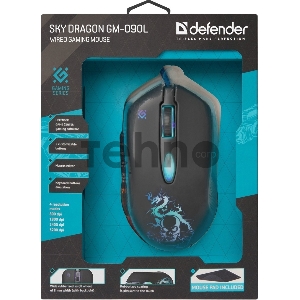 Мышь проводная DEFENDER USB OPTICAL SKY DRAGON GM-090L 52090