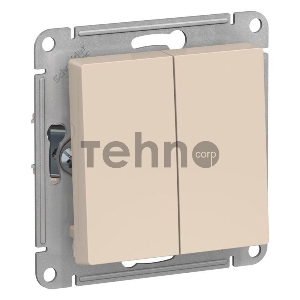 Механизм переключателя 2-кл. ATLAS DESIGN (сх.6) 10АХ беж. SchE ATN000265