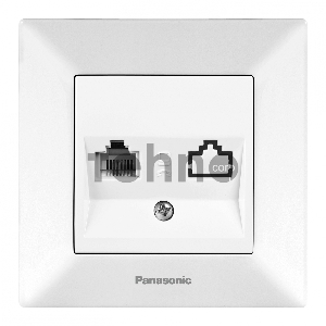 Розетка телефонная Panasonic Arkedia (WMTC04022WH-RU) скрыт. IP20 белый (упак.:1шт)