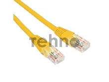 Патч-корд U/UTP REXANT категория 6, RJ45-RJ45, неэкранированный, 26AWG, LSZH, желтый, 5 м