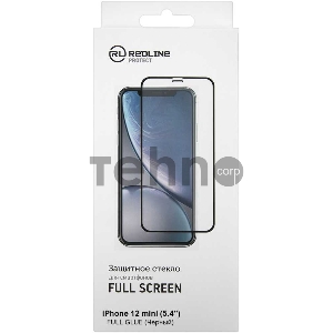 Защитное стекло для экрана Redline черный для Apple iPhone 12 mini антиблик. 1шт. (УТ000021878) Защитное стекло для экрана Redline черный для Apple iPhone 12 mini антиблик. 1шт. (УТ000021878)