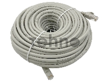 Патч-корд Buro Basic UTP 4 пары cat6 CCA molded 30м серый RJ-45 (m)-RJ-45 (m)