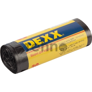 Мусорные мешки DEXX 30л, 30шт, чёрные Мусорные мешки DEXX 30л, 30шт, чёрные
