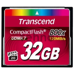 Флеш карта CF 32GB Transcend, 800X Флеш карта CF 32GB Transcend, 800X