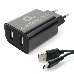 Адаптер питания Cablexpert MP3A-PC-37 USB 2 порта, 2.4A, черный + кабель 1м Type-C, фото 2