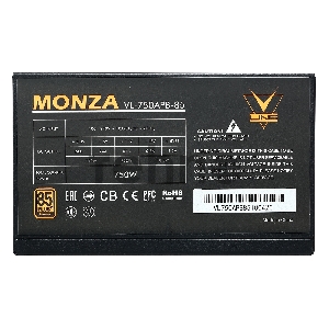 Блок питания Formula ATX 750W MONZA VL-750APB-85 80+ bronze (24+4+4pin) APFC 120mm fan 7xSATA RTL