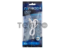 Кабель USB Гарнизон GCC-USB2-AP2-0.5M-W AM/Lightning, для iPhone5/6/7, IPod, IPad, 0.5м, белый, пакет