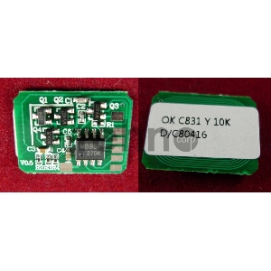 Чип OKI C831/841, Yellow, 10K (44844505) (ELP Imaging®)