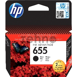 Картридж струйный HP 655 CZ109AE черный для HP DJ IA 3525/4615/4625/5525/6525 (550стр.)