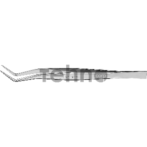 Пинцет ЗУБР д/электроники и точной механики, нерж. сталь, антимагнит, изогнутый, 160мм