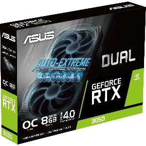 Видеокарта Asus DUAL-RTX3050-O8G, 8GB, GDDR6, 128bit, HDMI, 3xDP