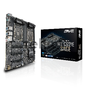 Серверная системная плата MB ASUS WS C621E SAGE Intel C621, Dual Intel® Socket P (LGA 3647), 12xDDR4, 7xPCIe x16 v3.0, 8xSATA 6Gb/s (RAID 0,1,5,10) + 2xSATA 6Gb/s + 1xM.2 + 4xU.2, 2x1Gb Intel® I210-AT, 10xUSB 3.1 + 4xUSB 2.0, E-ATX Серверная системная плата MB ASUS WS C621E SAGE Intel C621, Dual Intel® Socket P (LGA 3647), 12xDDR4, 7xPCIe x16 v3.0, 8xSATA 6Gb/s (RAID 0,1,5,10) + 2xSATA 6Gb/s + 1xM.2 + 4xU.2, 2x1Gb Intel® I210-AT, 10xUSB 3.1 + 4xUSB 2.0, E-ATX