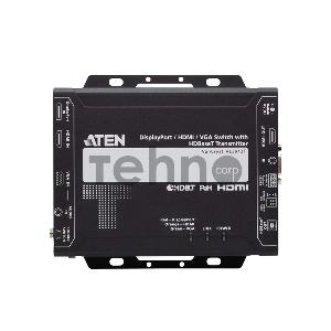 Передатчик ATEN DisplayPort / HDMI / VGA Switch with HDBaseT Transmitter