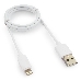 Кабель USB Гарнизон GCC-USB2-AP2-1M-W AM/Lightning, для iPhone5/6/7, IPod, IPad, 1м, белый, пакет, фото 1