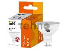 Лампа Iek LLE-MR16-7-230-30-GU5 светодиодная ECO MR16 софит 7Вт 230В 3000К GU5.3 IEK