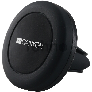 Магнитный автодержатель для смартфона Canyon Car Holder for Smartphones,magnetic suction function ,with 2 plates(rectangle/circle), black ,44*44*40mm 0.035kg