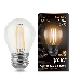Лампа светодиодная Filament Шар E27 5Вт 2700К GAUSS 105802105, фото 2