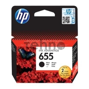 Картридж струйный HP 655 CZ109AE черный для HP DJ IA 3525/4615/4625/5525/6525 (550стр.)