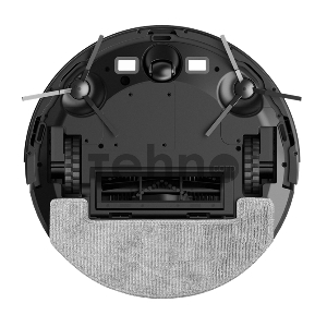 Робот-пылесос Robot vacuum IRBIS Bean 0421,2500 mAh,28W,3000Pa, Hyroscope, Black, charging stat, remote, roller brush & cloth for wet,2 in 1 water tank&dust collector, brushes 3,HEPA filter2, cleaning brush