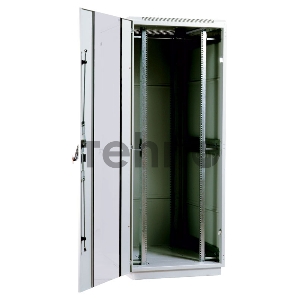 Шкаф телеком. напольный 42U (800x1000) дверь стекло (ШТК-М-42.8.10-1ААА) (3 коробки)