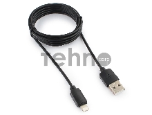 Кабель USB Гарнизон GCC-USB2-AP2-6 AM/Lightning, для iPhone5/6/7, IPod, IPad, 1.8м, черный, пакет